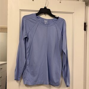 Athleta Light Blue Long Sleeve Top